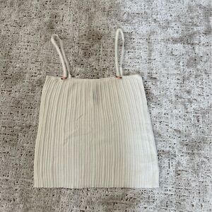 UNIF Ivory Ribbed Camisole